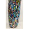 GRANDE VASO tipo Millefiori VETRO Murano DESIGN a Conchiglia SOFFIATO Murrina