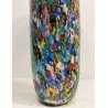 GRANDE VASO tipo Millefiori VETRO Murano DESIGN a Conchiglia SOFFIATO Murrina