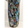 GRANDE VASO Millefiori VETRO firmato Murano DESIGN a Conchiglia SOFFIATO Murrina