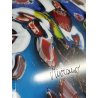 GRANDE VASO Millefiori VETRO firmato Murano DESIGN a Conchiglia SOFFIATO Murrina