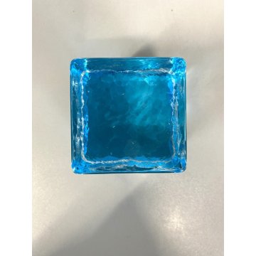 CUBO VETRO MURANO DESIGN Giusto Toso GOGO GOGI 6x6cm FERMACARTE PRESSEPAPIER '60