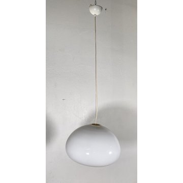 LAMPADARIO SOSPENSIONE Achille Castiglioni Black And White FLOS VETRO LAMP 1965