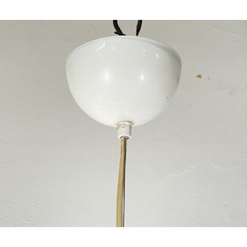 LAMPADARIO SOSPENSIONE Achille Castiglioni Black And White FLOS VETRO LAMP 1965