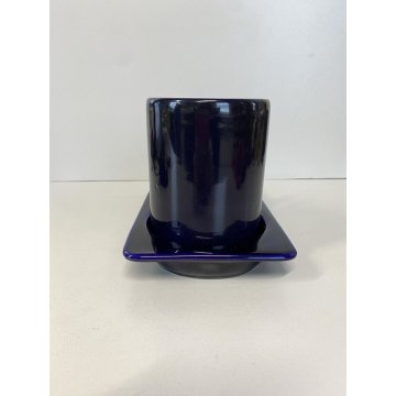 TAZZA PIATTINO CERAMICA Gabbianelli DESIGN ATTR. Liisi Beckmann MUG BLU COBALTO