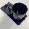 TAZZA PIATTINO CERAMICA Gabbianelli DESIGN ATTR. Liisi Beckmann MUG BLU COBALTO