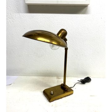 LAMPADA DA TAVOLO SCRIVANIA OTTONE ORIENTABLE TABLE LAMP MIDCENTURY DESIGN '50s