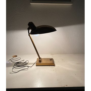 LAMPADA DA TAVOLO SCRIVANIA OTTONE ORIENTABLE TABLE LAMP MIDCENTURY DESIGN '50s