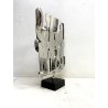 SCULTURA GIREVOLE ACCIAIO Pietro Consagra per Alessi d'Après  ACM983 ITALIA 1975