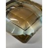 SVUOTATASCHE VINTAGE CRISTALLO AMBRA SOMMERSO MOLATO 12x12x4 cm POSACENERE '40