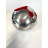 SCULTURA Guscio n°1 DESIGN Giò Pomodoro SFERA ACCIAIO ROSSO ALESSI D'APRES 1972