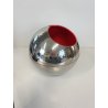 SCULTURA Guscio n°1 DESIGN Giò Pomodoro SFERA ACCIAIO ROSSO ALESSI D'APRES 1972