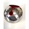 SCULTURA Guscio n°1 DESIGN Giò Pomodoro SFERA ACCIAIO ROSSO ALESSI D'APRES 1972