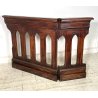 ANTICA BALAUSTRA APRIBILE CHIESA 1800 LEGNO LARICE CANCELLO RINGHIERA ALTARE