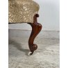 ANTICA POLTRONA INGLESE LEGNO NOCE EPOCA 1800 ARM-CHAIR LUIGI FILIPPO DIVANO