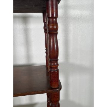 ANTICA ETAGERE LEGNO FAGGIO 4 MENSOLE EPOCA 1800 STILE LUIGI FILIPPO ESPOSIZIONE