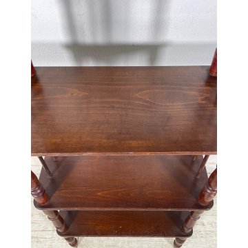 ANTICA ETAGERE LEGNO FAGGIO 4 MENSOLE EPOCA 1800 STILE LUIGI FILIPPO ESPOSIZIONE