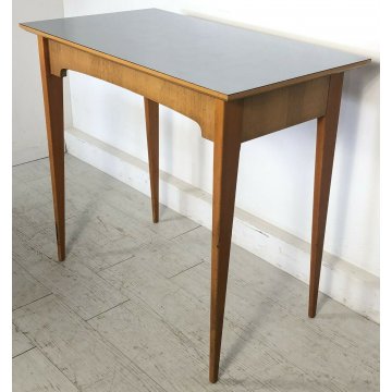 BANCO SCRIVANIA TAVOLO SEDIA LEGNO DESIGN ANNI 60 VINTAGE SCUOLA SCRITTOIO 