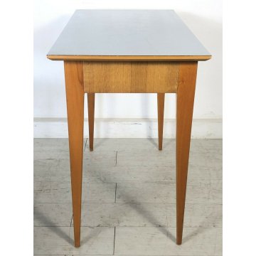 BANCO SCRIVANIA TAVOLO SEDIA LEGNO DESIGN ANNI 60 VINTAGE SCUOLA SCRITTOIO 