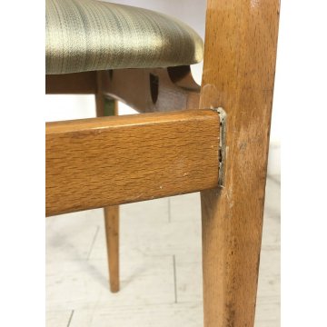 BANCO SCRIVANIA TAVOLO SEDIA LEGNO DESIGN ANNI 60 VINTAGE SCUOLA SCRITTOIO 