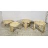 SET 4 TAVOLINI IMPILABILI Gianfranco Frattini MOD. Marema ANNI 60 ABS CASSINA