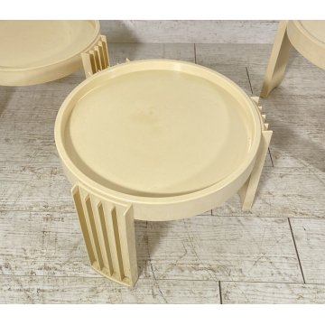 SET 4 TAVOLINI IMPILABILI Gianfranco Frattini MOD. Marema ANNI 60 ABS CASSINA