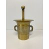ANTICO MORTAIO BRONZO PESTELLO FARMACIA ERBORISTERIA CUCINA  ø 13x12cm/h '800