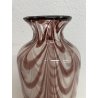 VASO VETRO SOFFIATO MURANO ARCHIMEDE SEGUSO ONDE VIOLA TRASPARENTE VASE DESIGN