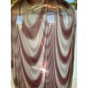 VASO VETRO SOFFIATO MURANO ARCHIMEDE SEGUSO ONDE VIOLA TRASPARENTE VASE DESIGN