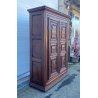 ANTICO GRANDE ARMADIO GUARDAROBA 1600 PIEMONTESE FORMELLE LEGNO NOCE 2 ANTE OLD
