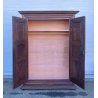 ANTICO GRANDE ARMADIO GUARDAROBA 1600 PIEMONTESE FORMELLE LEGNO NOCE 2 ANTE OLD