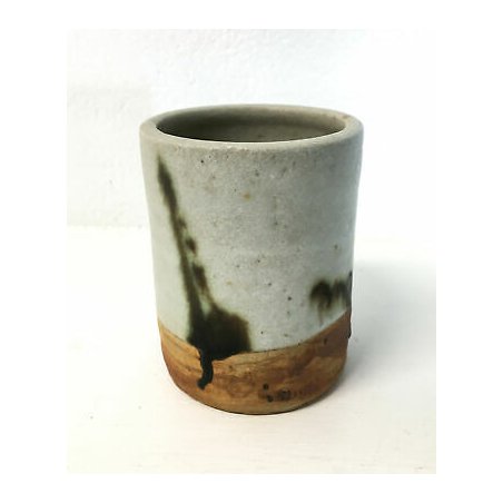 VASO POTERY DE LA COLOMBE VALLAURIS TERRACOTTA SMALTATA VASETTO CILINDRICO EPOCA