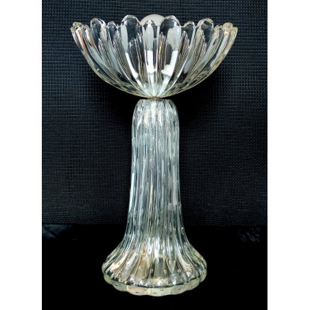 LAMPADA TAVOLO Barovier & Toso VETRO BOLLE anni 50 Murano ITALIA Abat jour GLASS