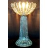LAMPADA TAVOLO Barovier & Toso VETRO BOLLE anni 50 Murano ITALIA Abat jour GLASS