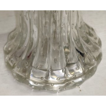 LAMPADA TAVOLO Barovier & Toso VETRO BOLLE anni 50 Murano ITALIA Abat jour GLASS