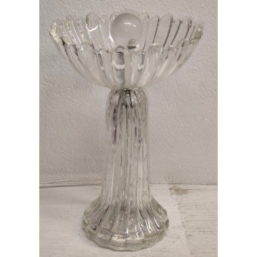 LAMPADA TAVOLO Barovier & Toso VETRO BOLLE anni 50 Murano ITALIA Abat jour GLASS