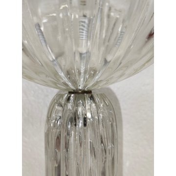 LAMPADA TAVOLO Barovier & Toso VETRO BOLLE anni 50 Murano ITALIA Abat jour GLASS