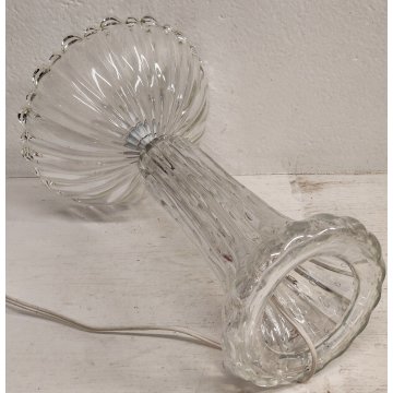 LAMPADA TAVOLO Barovier & Toso VETRO BOLLE anni 50 Murano ITALIA Abat jour GLASS