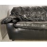 DIVANO PELLE 3 posti NERO Flou Flou 1970 Design D. D'Urbino P. Lomazzi G. De Pas