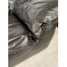 DIVANO PELLE 3 posti NERO Flou Flou 1970 Design D. D'Urbino P. Lomazzi G. De Pas