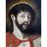 GRANDE ANTICO DIPINTO OLIO TELA GESU' CRISTO Ecce Homo RELIGIOSO ARTE SACRA '600