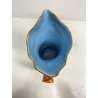 BROCCA CERAMICA SMALTATA Pucci UMBERTIDE   1533 ARANCIONE AZZURRO MIDCENTURY '40