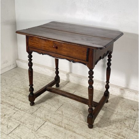 ANTICO TAVOLINO SCRITTOIO ROCCHETTO LEGNO NOCE 1800 FRATINO TABLE SCRIVANIA OLD