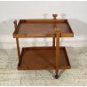 RARO CARRELLO BAR FRANCO ALBINI CR-20 ANNI 50 LEGNO 2 RIPIANI 1950 CART DESIGN