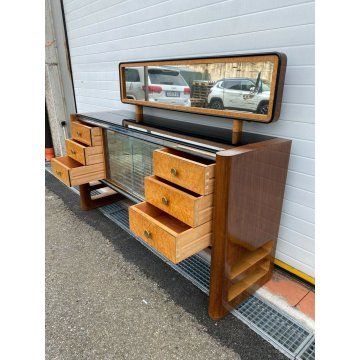 CREDENZA DESIGN OSVALDO BORSANI MOBILE BAR ANNI 50 SIDEBOARD VINTAGE PALISSANDRO