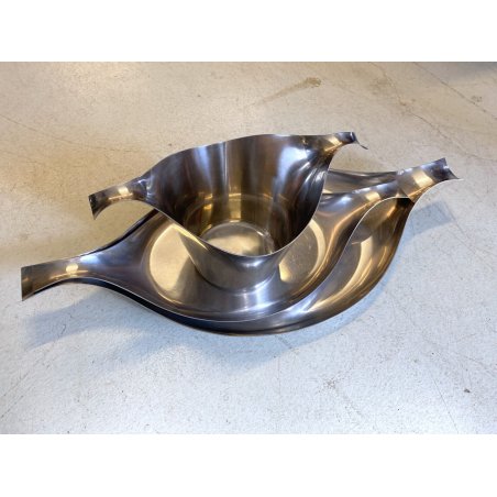 SET 3pz PORTAGHIACCIO VASSOIO SAMBONET DESIGN LINO SABATTINI '60 GONDOLA VINTAGE