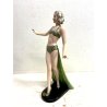 ANTICA SCULTURA FIGURA PORCELLANA Goldscheider Wien STAUA BALLERINA ART DECO '30
