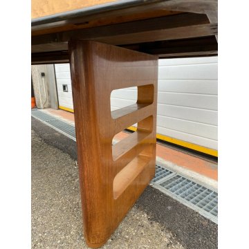 TAVOLO DA PRANZO DESIGN OSVALDO BORSANI MOBILE DECO ANNI 50 VINTAGE PALISSANDRO