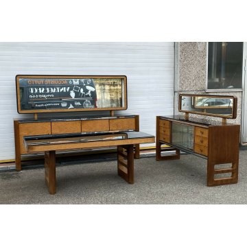TAVOLO DA PRANZO DESIGN OSVALDO BORSANI MOBILE DECO ANNI 50 VINTAGE PALISSANDRO