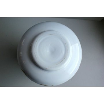  ANTICO VASO CRISTALLO DI BOHEMIA OVERLAY ACQUA MARINA OPALINO MOLATO MOSER '900