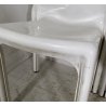 SET 4 SEDIE DESIGN ARTEMIDE MOD "SELENE" VICO MAGISTRETTI ANNI 60 BIANCO VINTAGE